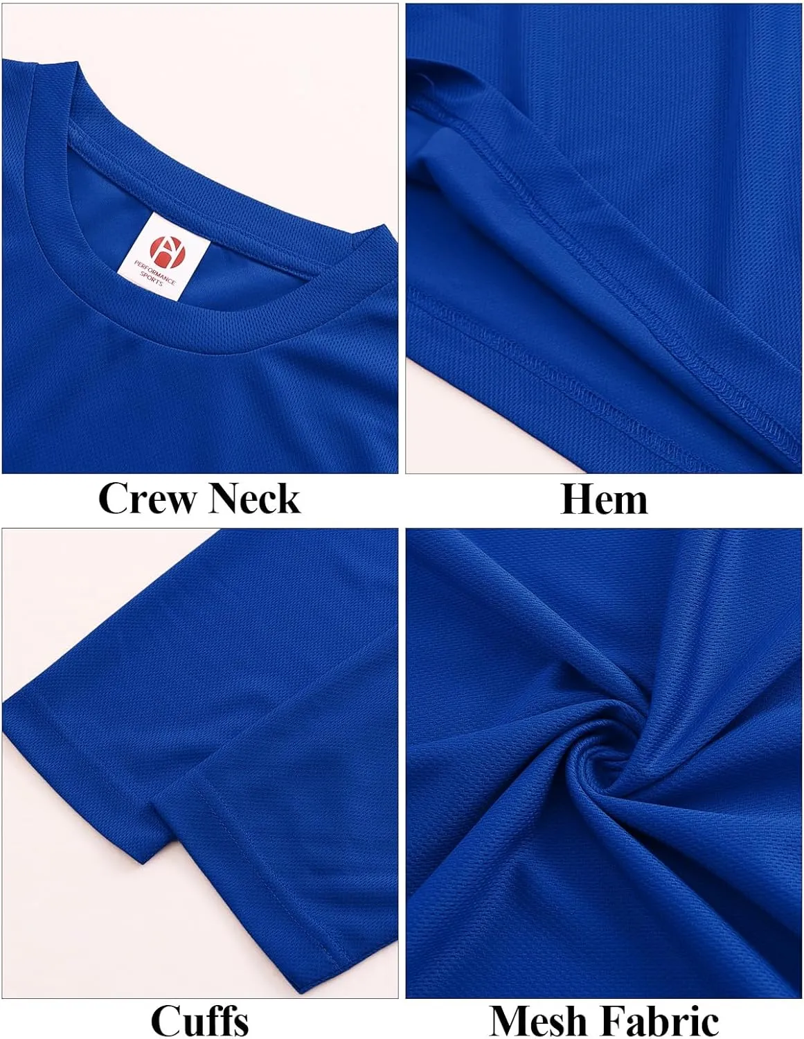 5 Pack Men's Long Sleeve Shirts Athletic Shirts Lightweight for Running Workout Sun Protection Summer Tee Shirts