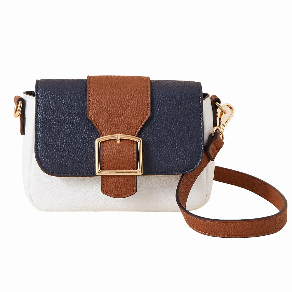 Accessorize London Women's Faux Leather Multi Colourblock Sling bag