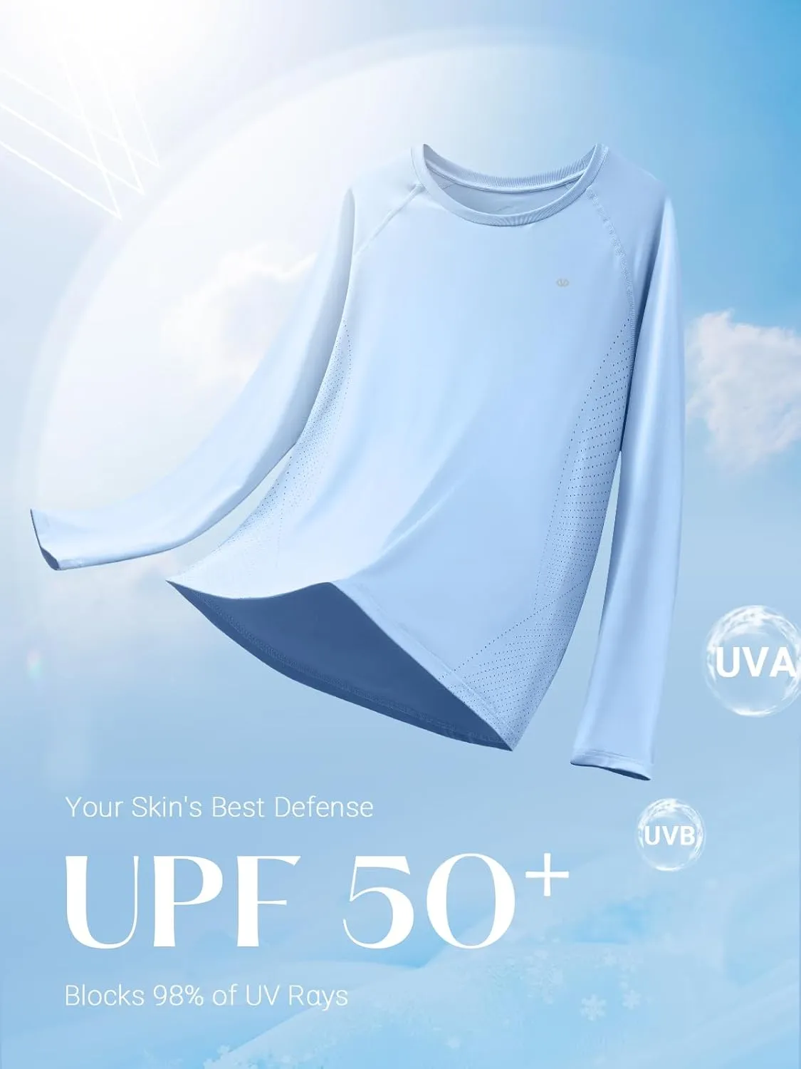 ALLZERO Rash Guard for Women UPF 50  Long Sleeve Sun Shirts Quick Dry SPF Shirts for Workout Hiking Fishing