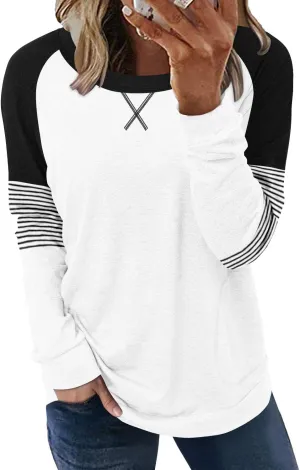 Angerella Women's Casual Loose Fit Pocket Shirts Printed Tops