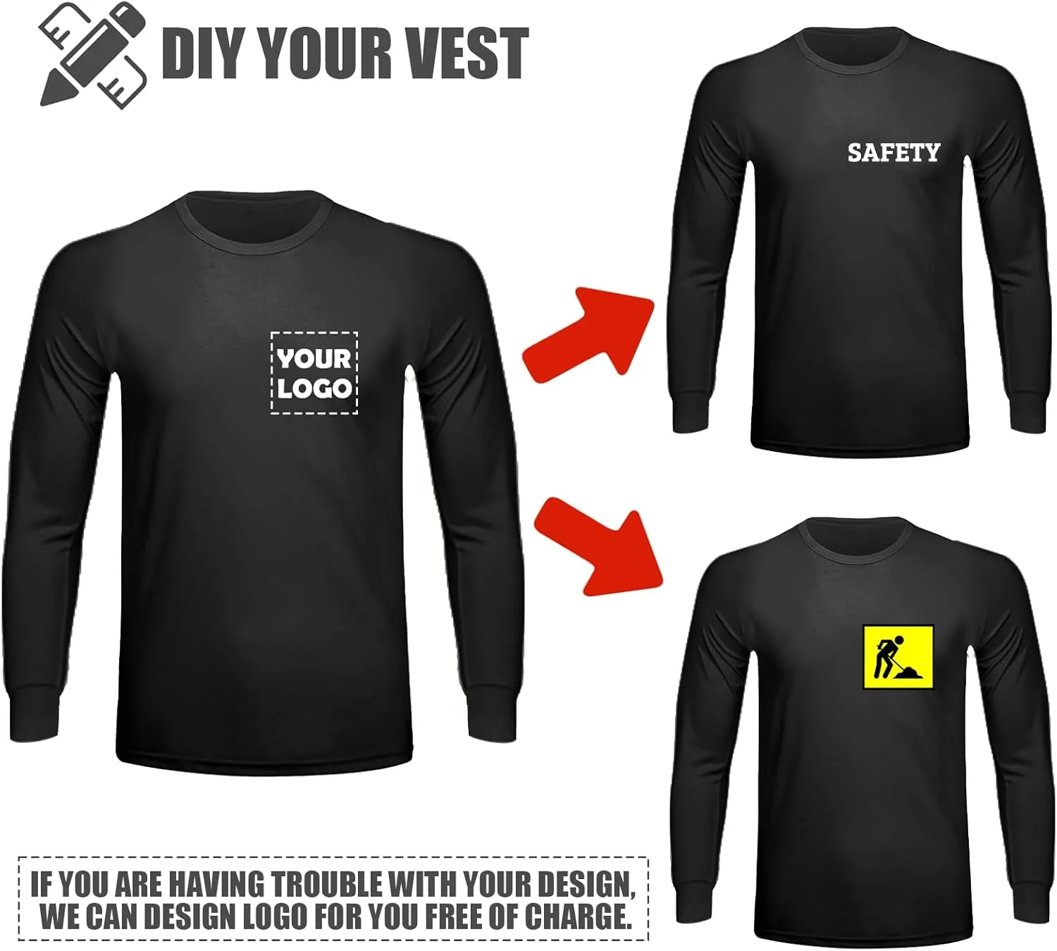 BeautyWill Custom Logo Mens T-Shirts Dry Fit Flourescent Work Shirts Athletic Construction Outdoor Activewear for Men