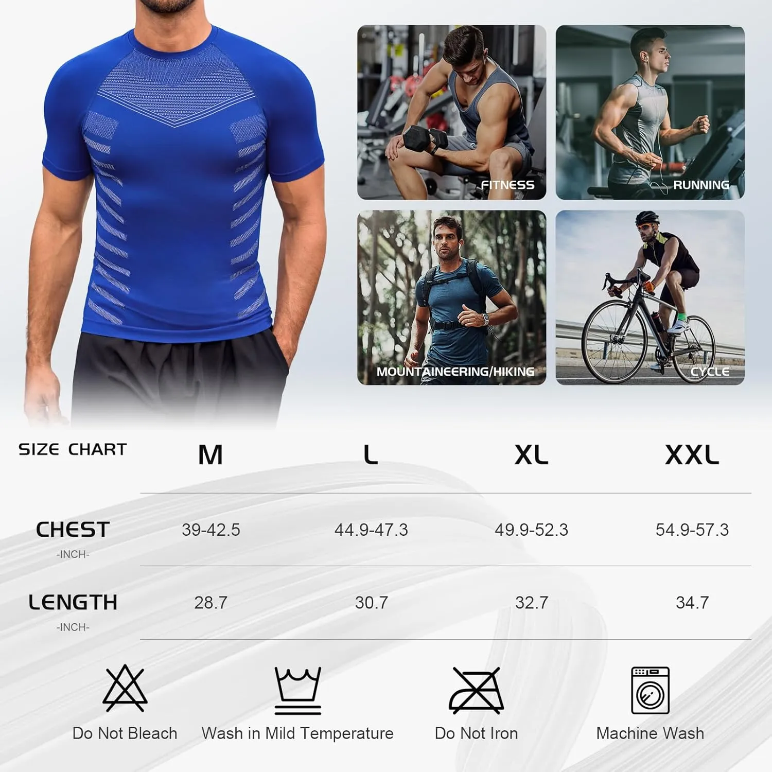 Beotyshow Gynecomastia Compression Shirts Short Sleeve Slimming Body Shaper Shapewear Workout T Shirts Undershirts