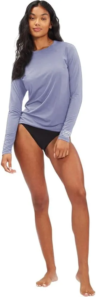 Billabong Plus Size Rash Guard for Women, UPF 50  Long & Short Sleeve Swim Shirt