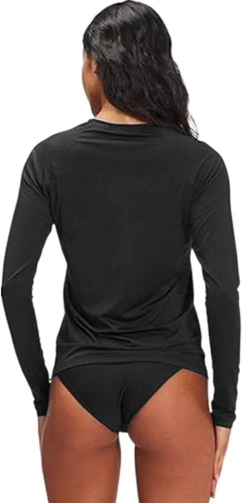 Billabong Plus Size Rash Guard for Women, UPF 50  Long & Short Sleeve Swim Shirt