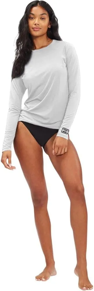 Billabong Plus Size Rash Guard for Women, UPF 50  Long & Short Sleeve Swim Shirt
