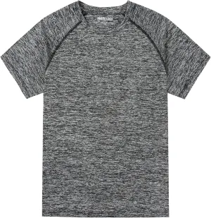 Boy's Quick Dry Short-Sleeve T-Shirts Active T Shirts for Boys 3-12 Years Old
