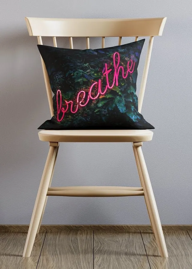 Breathe Neon Cushion