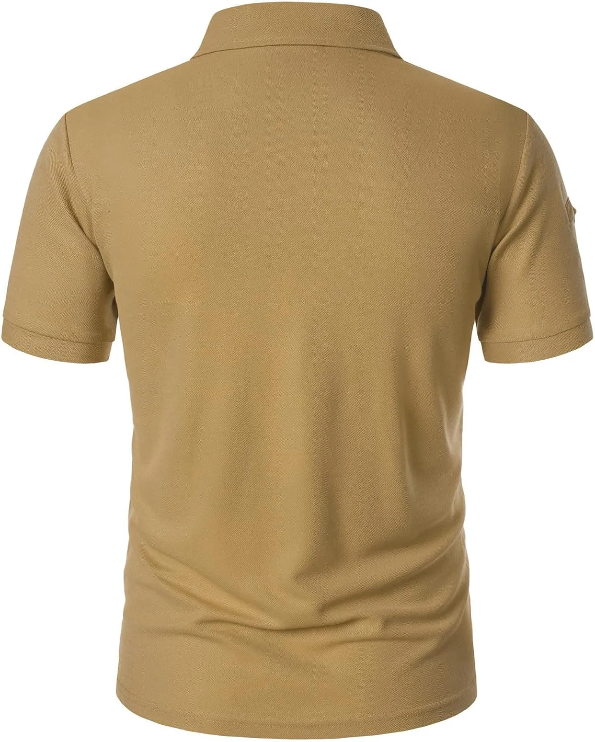 Business Henley Shirts Men Summer Lightweight Golf Tactical Short Sleeve Shirt Casual Moisture Wicking Quick Dry Tops