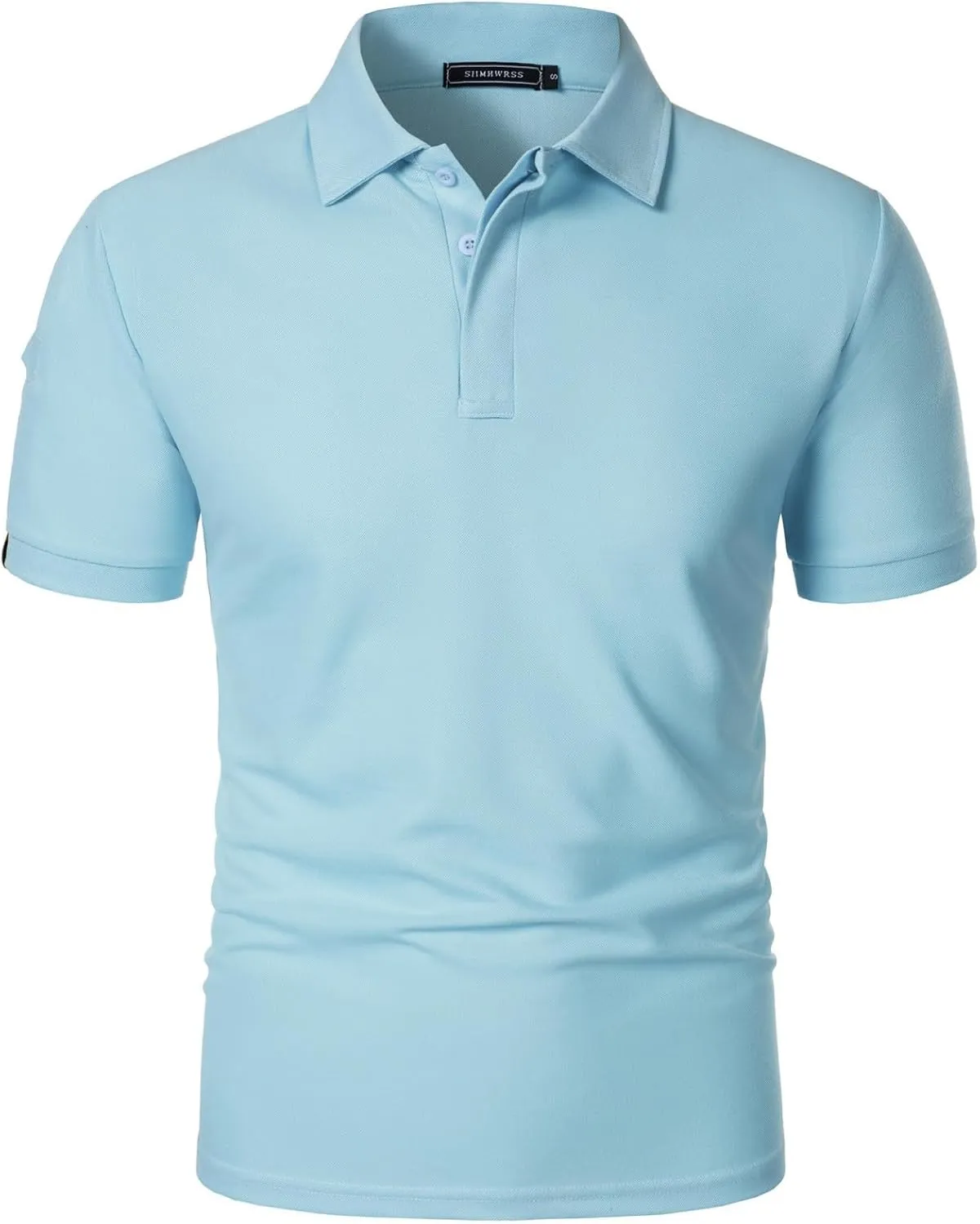 Business Henley Shirts Men Summer Lightweight Golf Tactical Short Sleeve Shirt Casual Moisture Wicking Quick Dry Tops