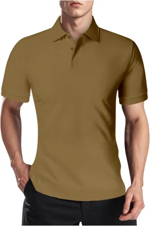 Business Henley Shirts Men Summer Lightweight Golf Tactical Short Sleeve Shirt Casual Moisture Wicking Quick Dry Tops
