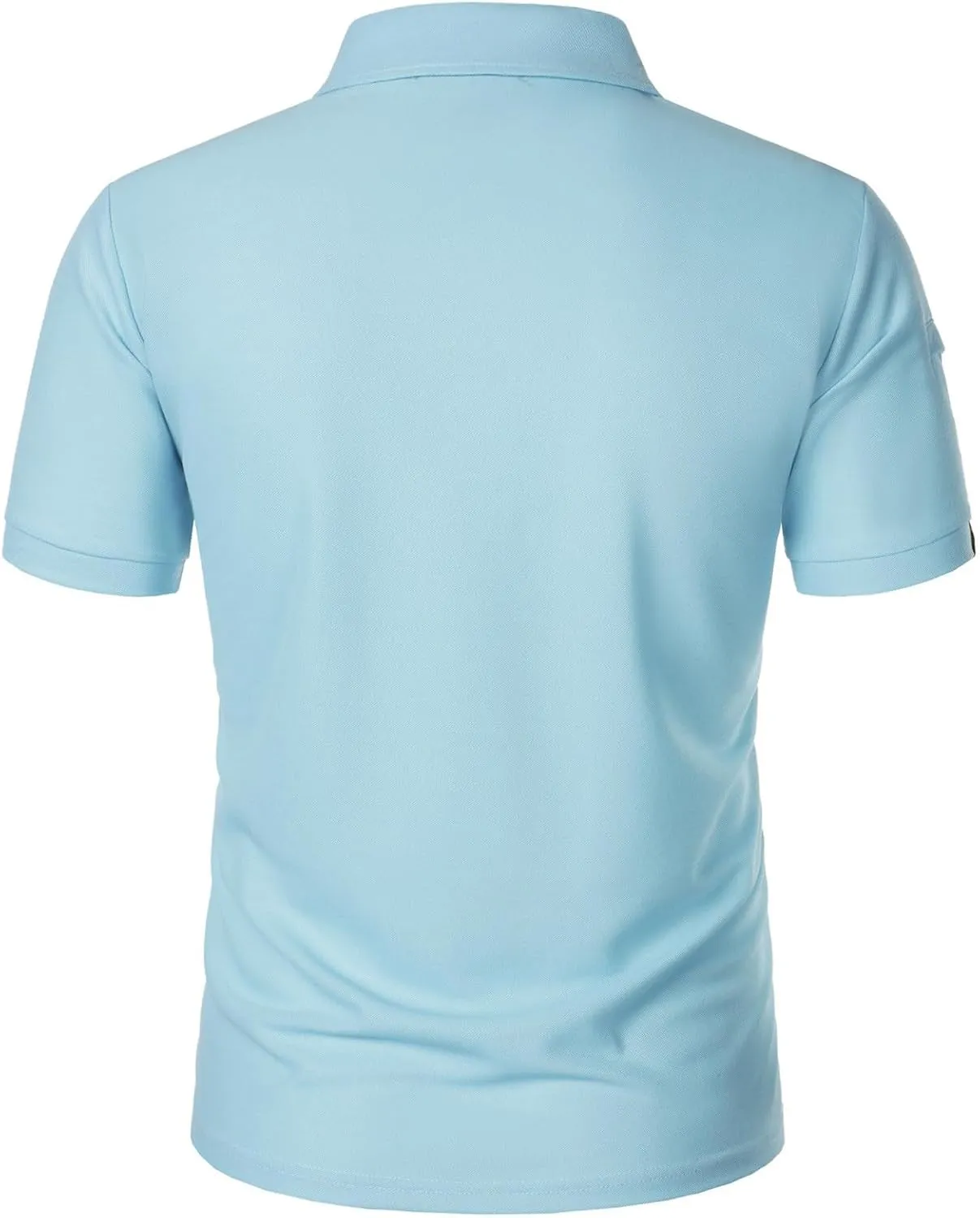 Business Henley Shirts Men Summer Lightweight Golf Tactical Short Sleeve Shirt Casual Moisture Wicking Quick Dry Tops