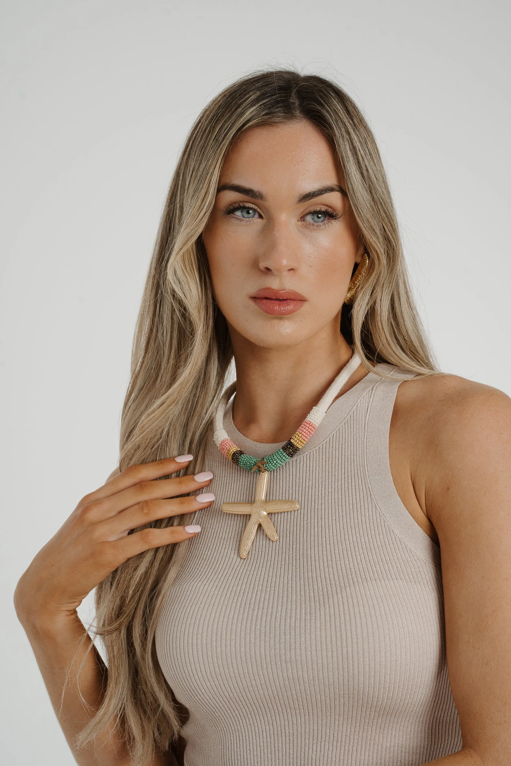Cameron Starfish Necklace In Multi