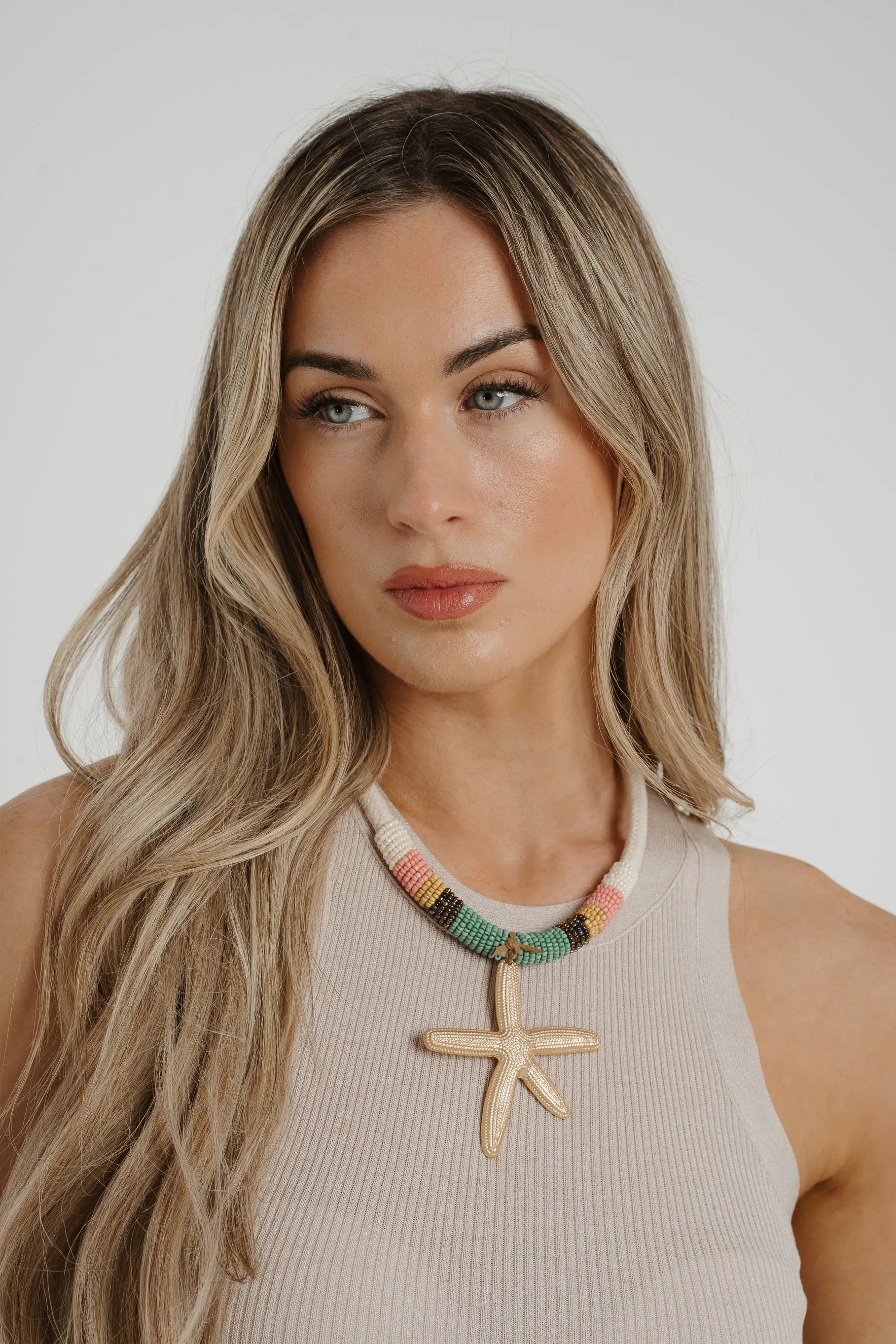 Cameron Starfish Necklace In Multi