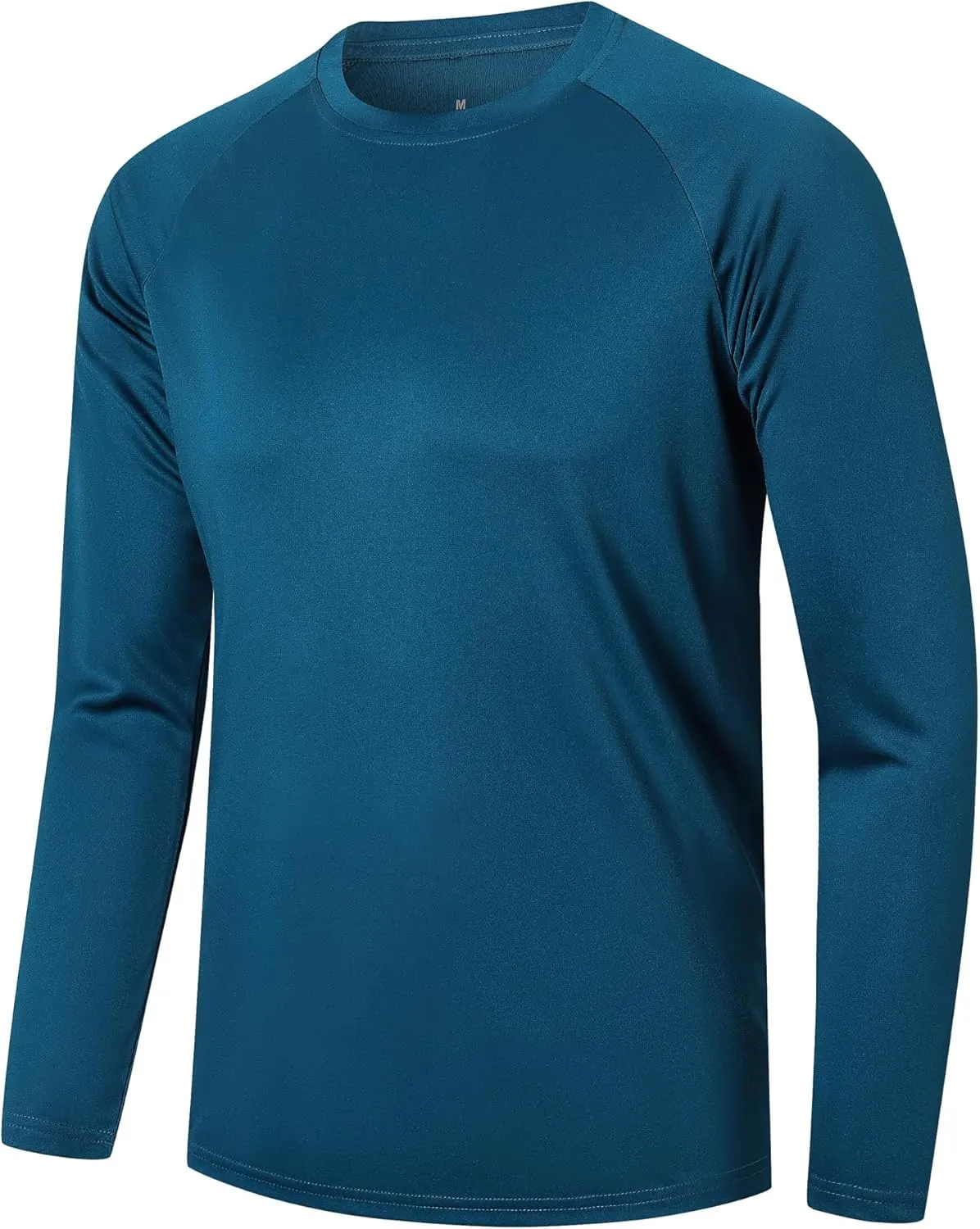 Cimic 5 Pack Men's Quick Dry Long Sleeve Shirts Moisture Wicking Sun Protection Performance T-Shirt Workout T Shirts Casual