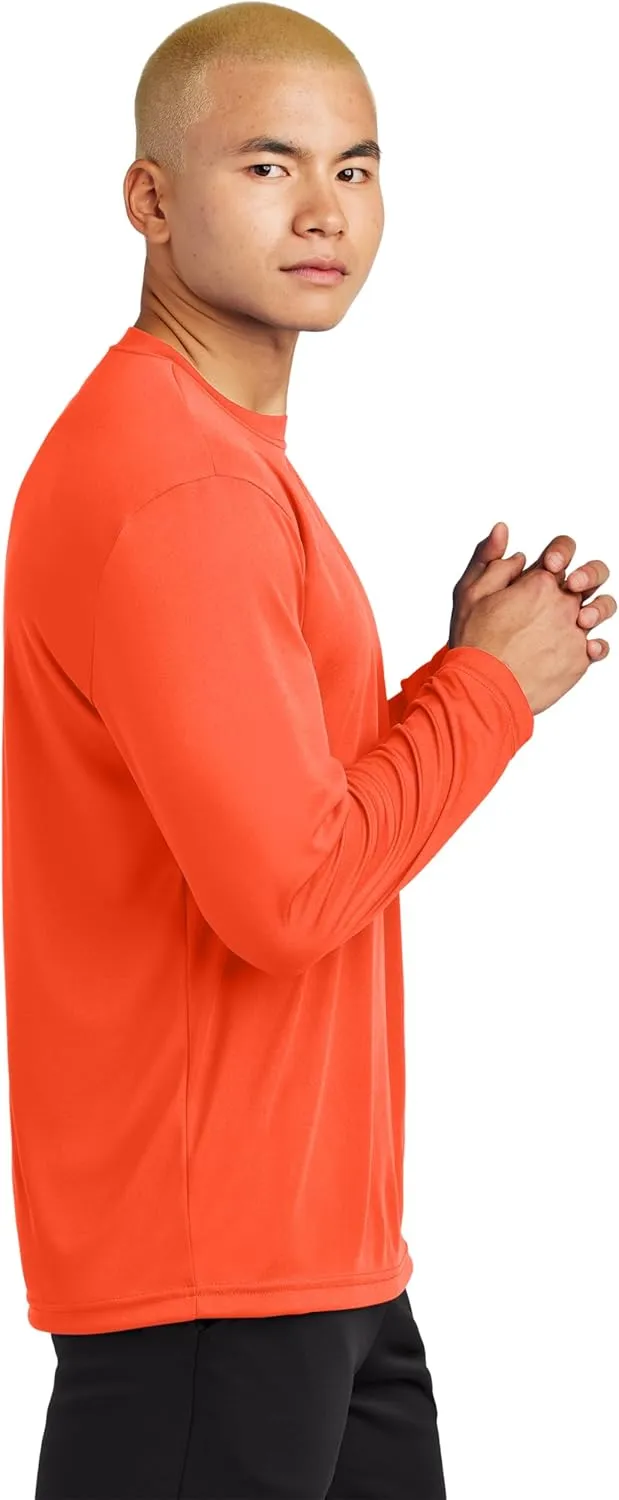 Clothe Co. Mens Long Sleeve Tee Shirts Moisture Wicking Dry Fit T-Shirts (Available in Big & Tall)