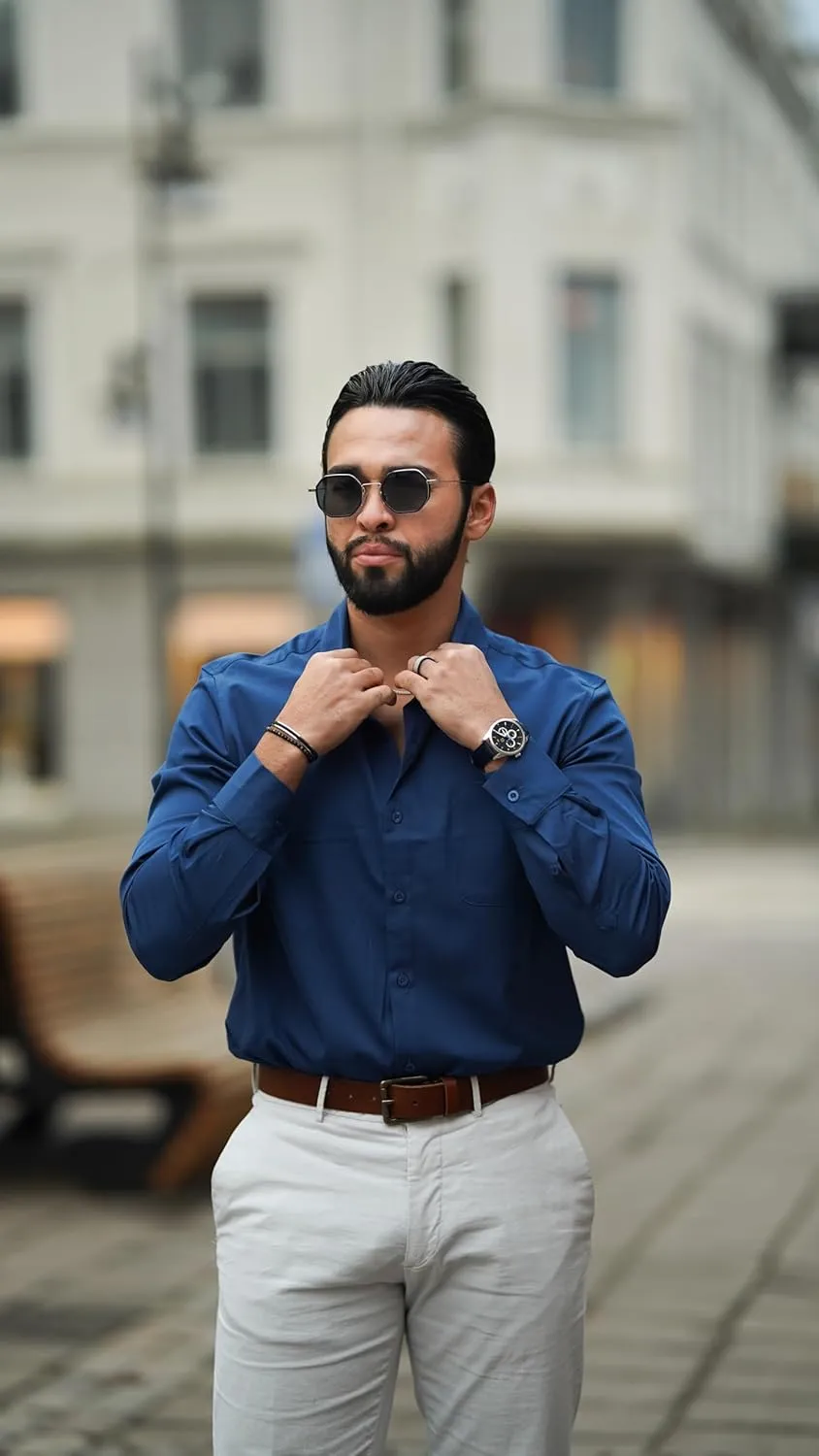 COOFANDY Mens Dress Shirts Wrinkle Free Long Sleeve Button Down Shirts Formal Business Shirt