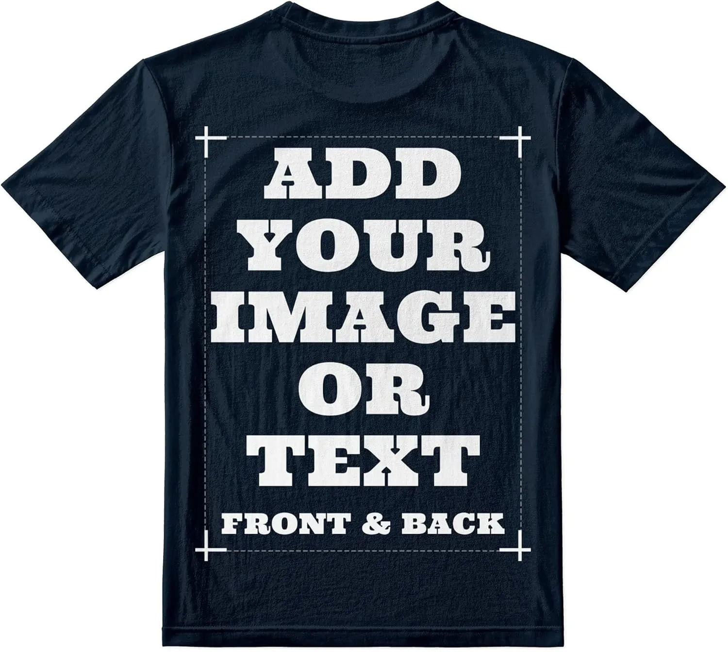 Custom Shirts for Men & Women, Customized Personalized Tshirts, Design Your Own Shirts Front & Back