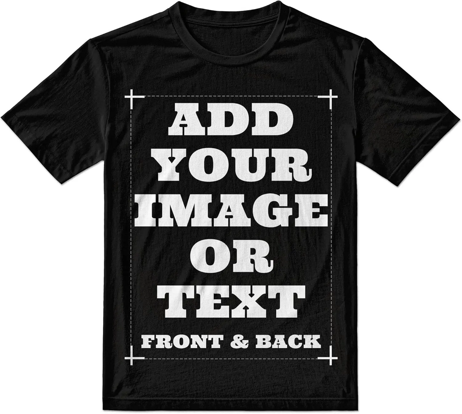 Custom Shirts for Men & Women, Customized Personalized Tshirts, Design Your Own Shirts Front & Back