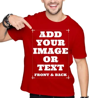 Custom Shirts for Men & Women, Customized Personalized Tshirts, Design Your Own Shirts Front & Back