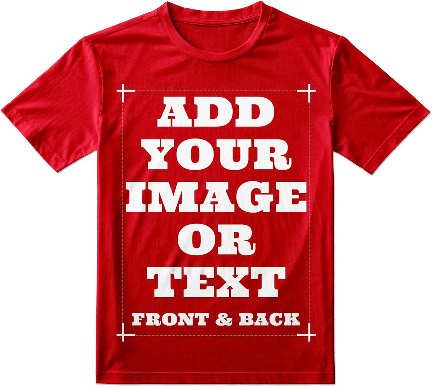Custom Shirts for Men & Women, Customized Personalized Tshirts, Design Your Own Shirts Front & Back