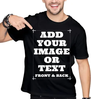 Custom Shirts for Men & Women, Customized Personalized Tshirts, Design Your Own Shirts Front & Back