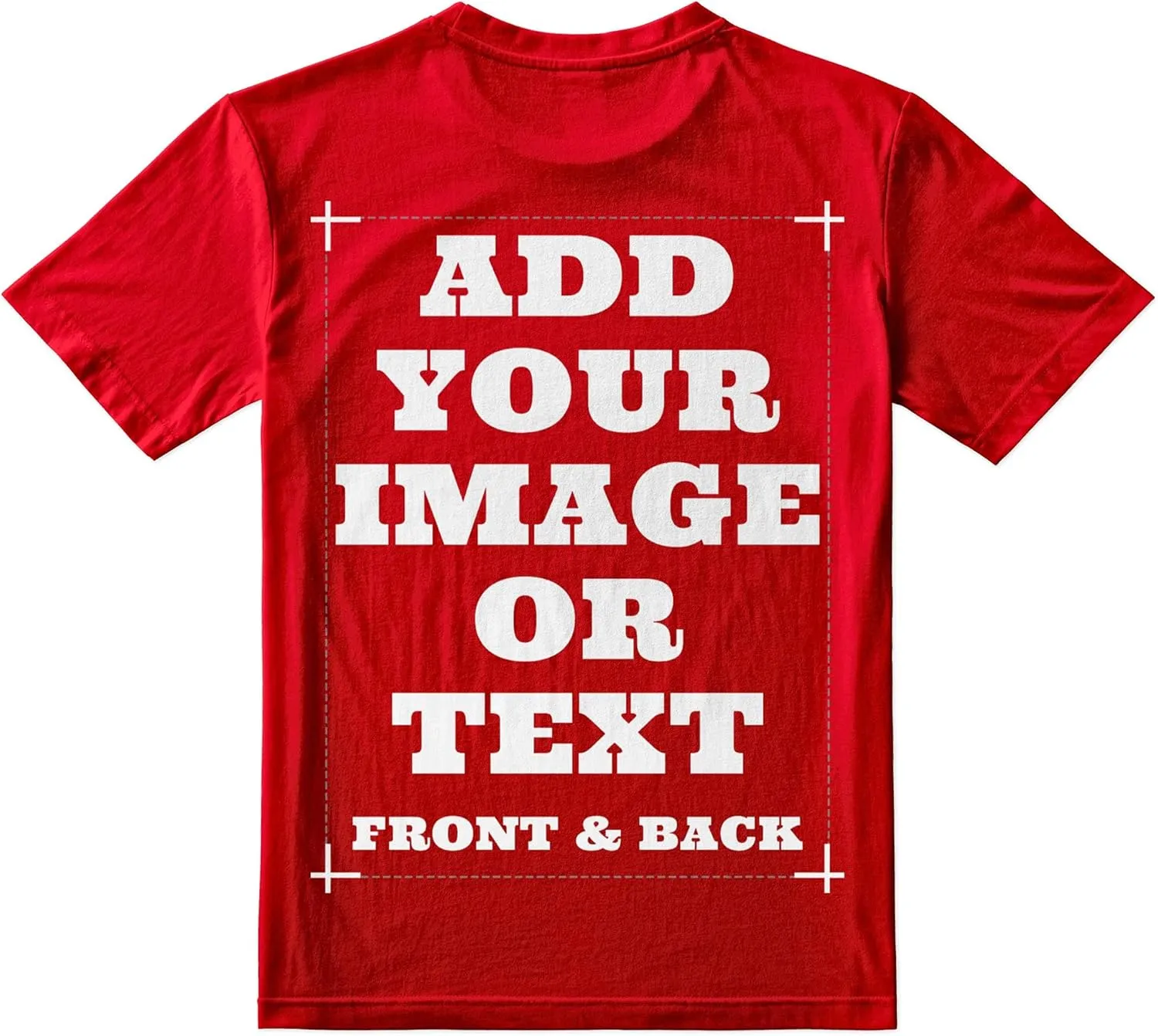 Custom Shirts for Men & Women, Customized Personalized Tshirts, Design Your Own Shirts Front & Back