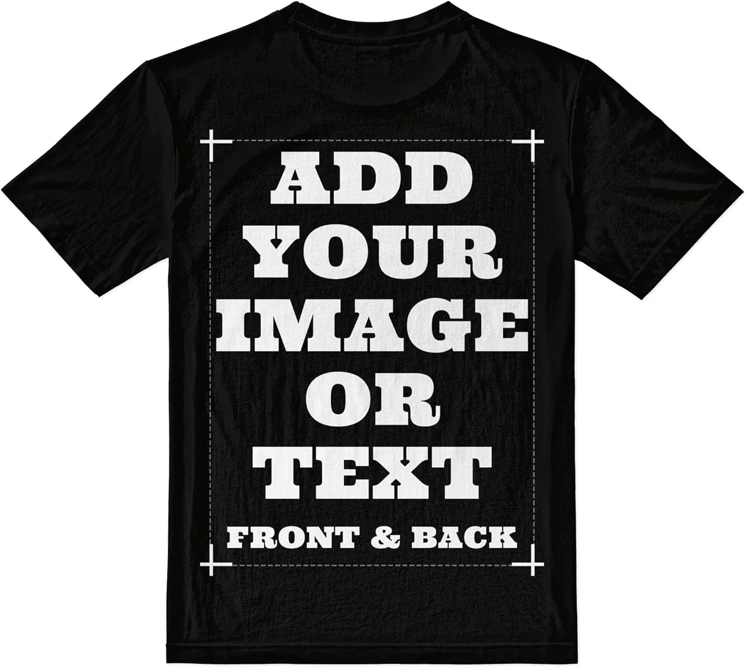 Custom Shirts for Men & Women, Customized Personalized Tshirts, Design Your Own Shirts Front & Back