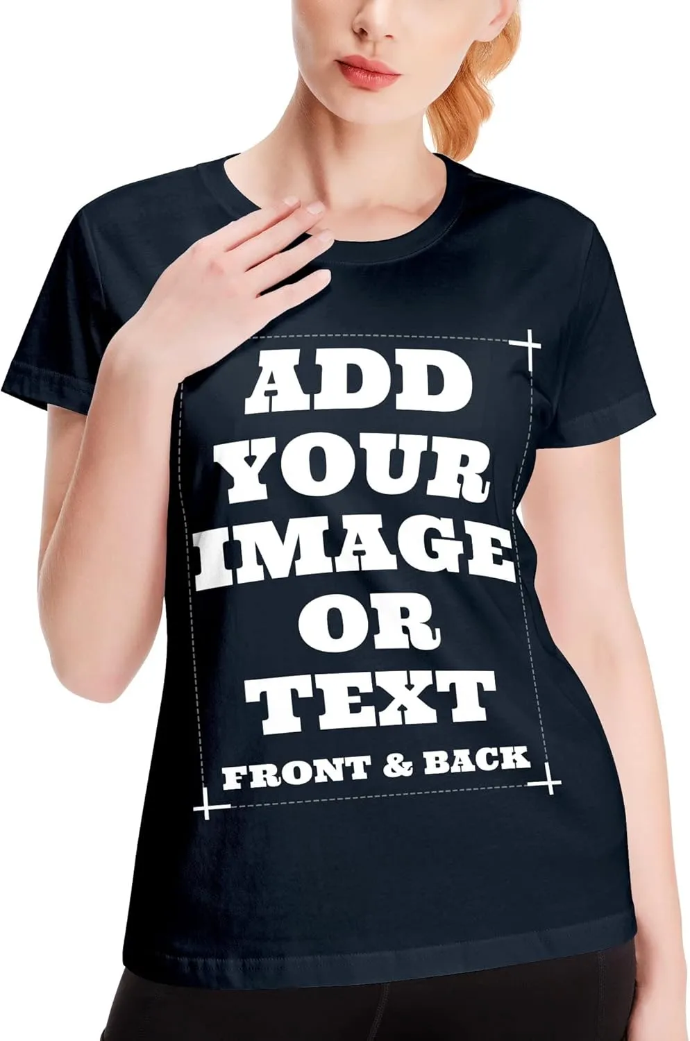 Custom Shirts for Men & Women, Customized Personalized Tshirts, Design Your Own Shirts Front & Back