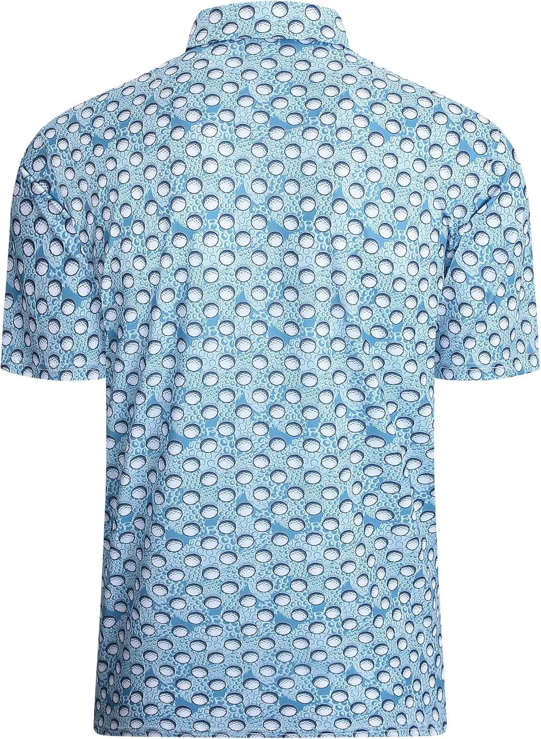 Damipow Premium Golf Shirts for Men Dry Fit Performance Polo Short Sleeve Collared Shirt