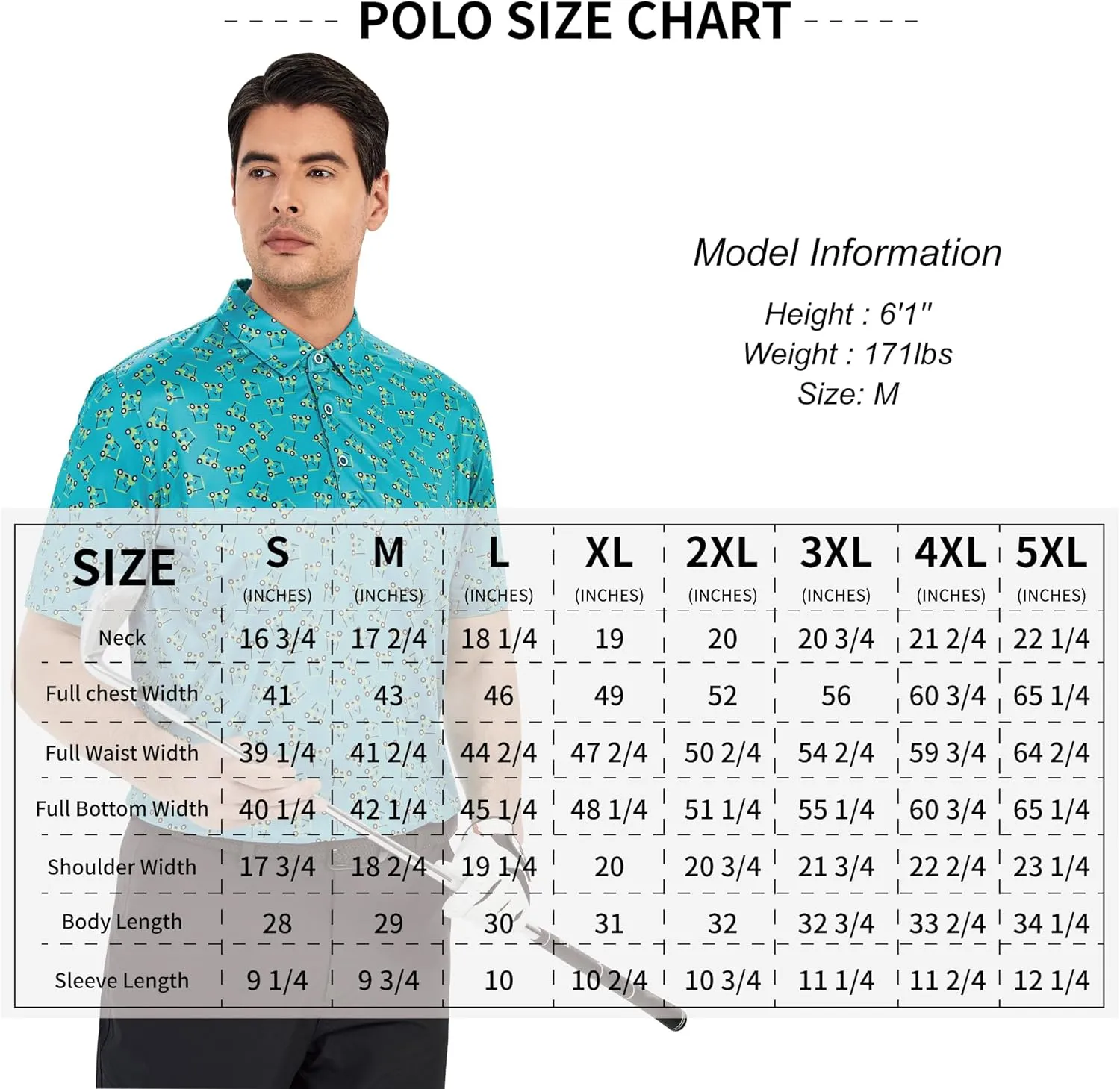 Damipow Premium Golf Shirts for Men Dry Fit Performance Polo Short Sleeve Collared Shirt