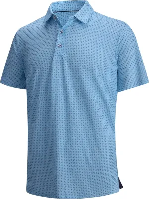 Damipow Premium Golf Shirts for Men Dry Fit Performance Polo Short Sleeve Collared Shirt