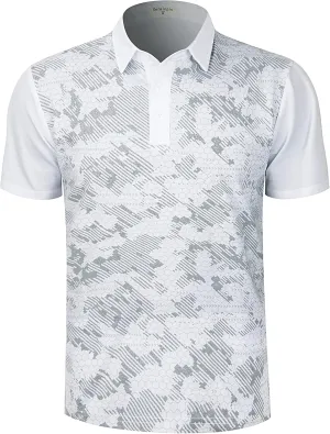 Derminpro Men's Lightweight Golf Polo Shirts Short/Long Sleeve Quick Dry Performance T-Shirts