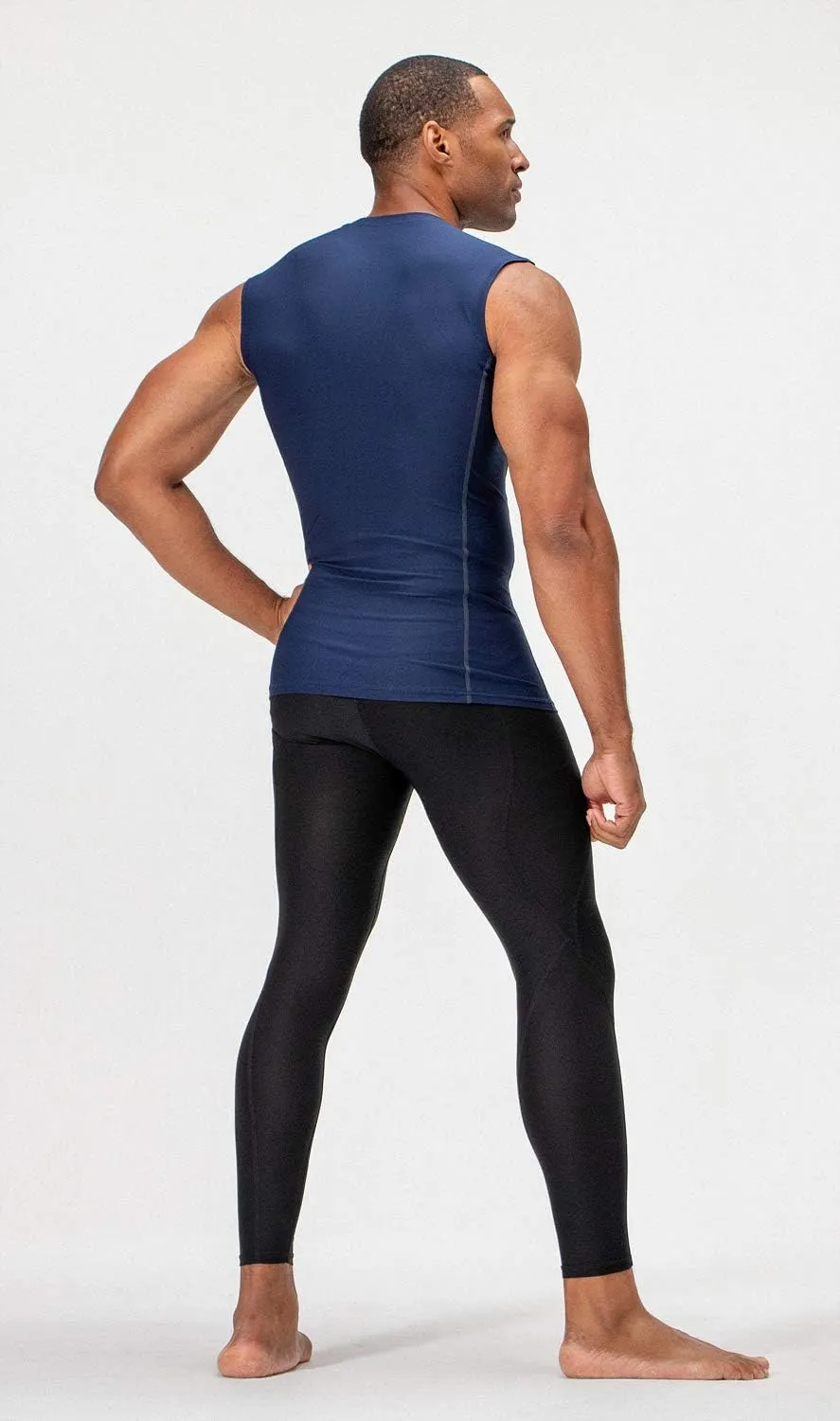 DEVOPS 3 Pack Men's Athletic Compression Shirts Sleeveless