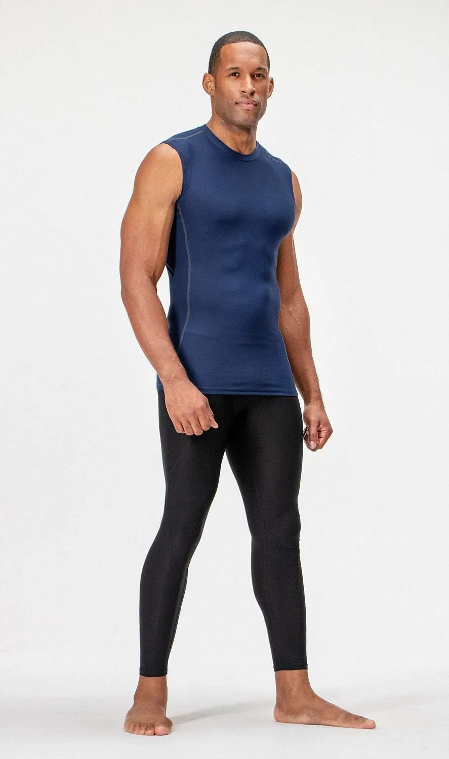 DEVOPS 3 Pack Men's Athletic Compression Shirts Sleeveless