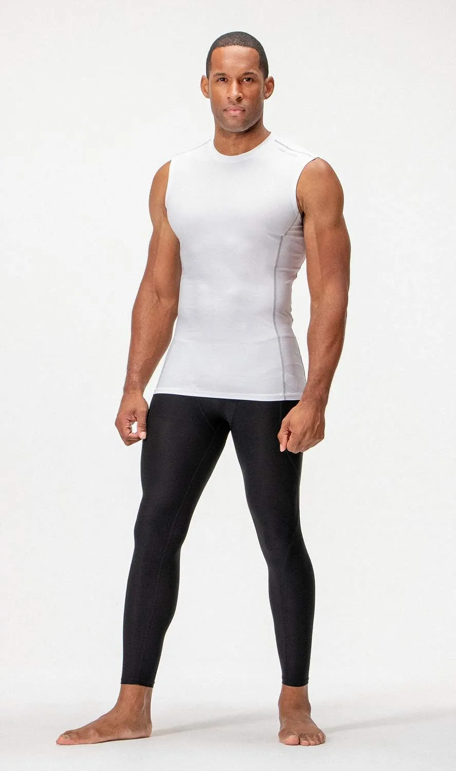 DEVOPS 3 Pack Men's Athletic Compression Shirts Sleeveless