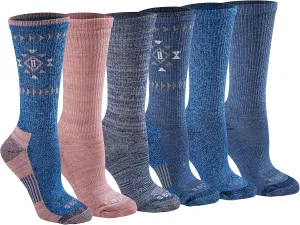 Dickies Women's Dri-tech Fashion Moisture Control Crew Socks, Available in S-XL (5, 6, 12 Pairs)
