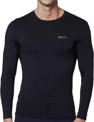 EXIO Mens Compression Baselayer Top Cool Dry Long & Short Sleeve Workout Shirt