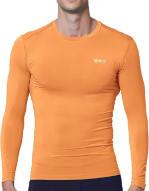 EXIO Mens Compression Baselayer Top Cool Dry Long & Short Sleeve Workout Shirt