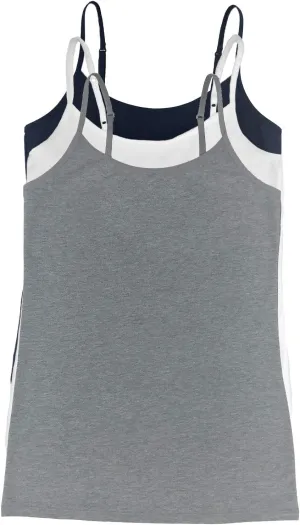 Felina Womens Cotton Modal Camisole, Adjustable Cotton Tank Top 3-Pack