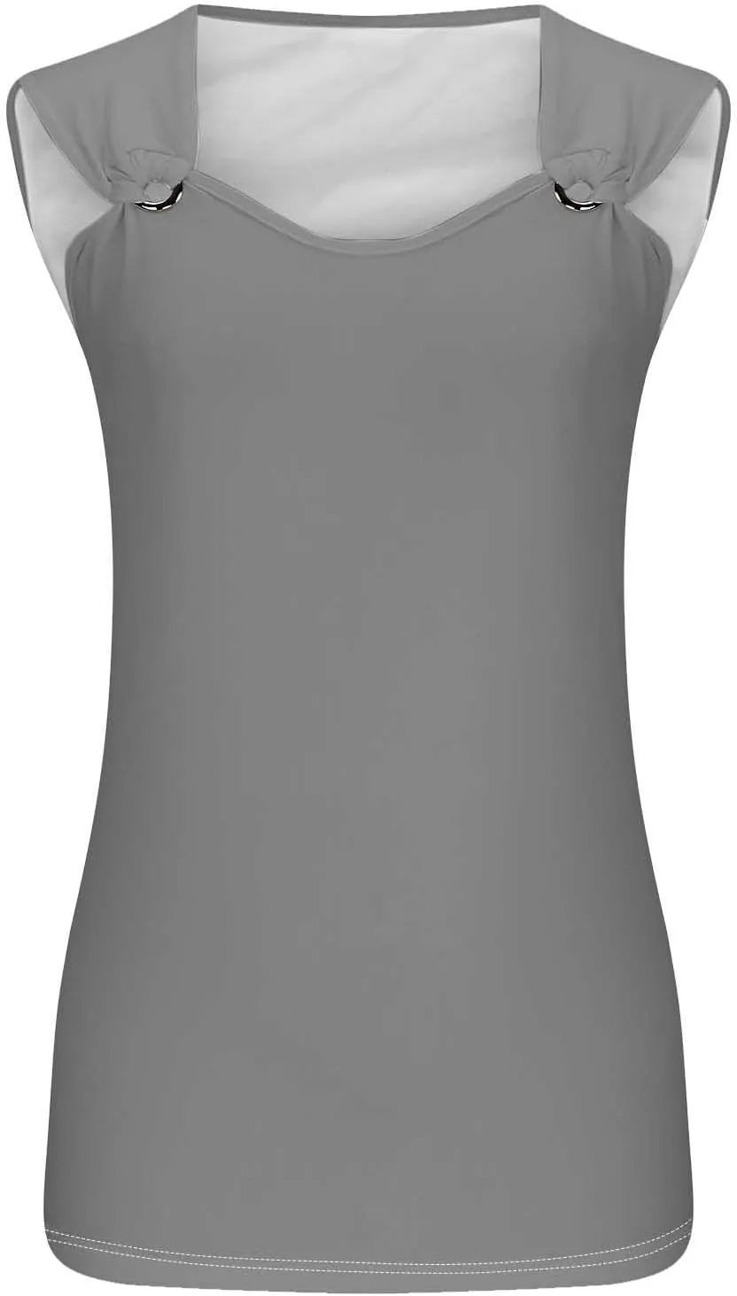 Generic Tank Tops for Women 2024 Dressy Casual Sleeveless T Shirts Loose Comfy Camisole Trendy Cute Blouses Ladies Summer Top