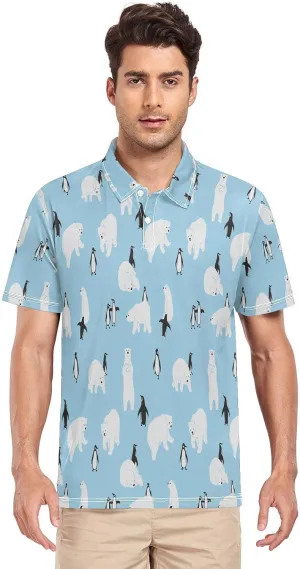 Gentle Goose Men's Polo Shirts Short Sleeve Quick Dry Athletic Outdoor Sports Golf Shirts S-XXL