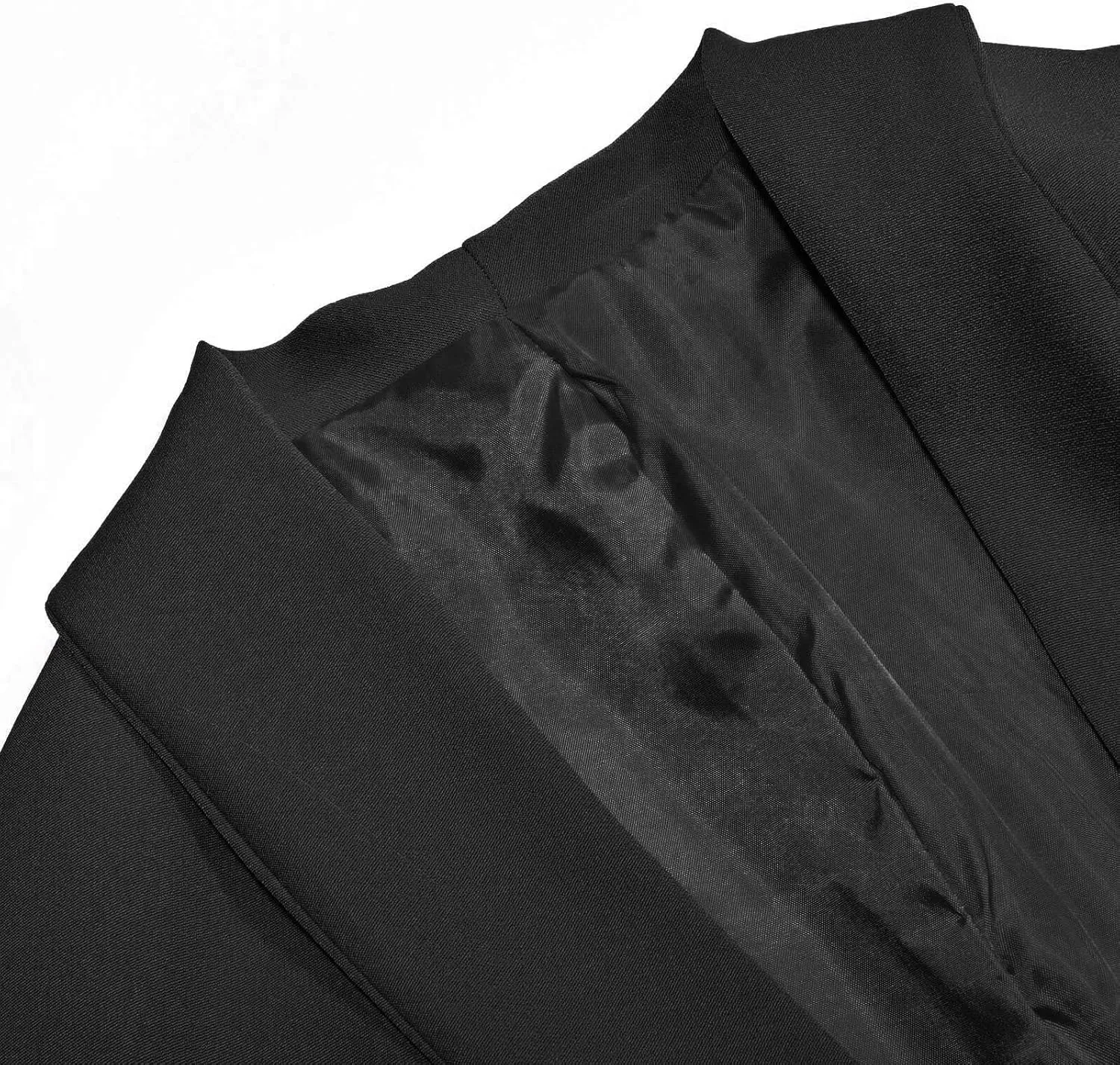 Girls Solid Blazer Jacket Long Sleeve Shawl Collar Open Front Inner Pocket Formal Blazers for Kids Size 3-14 Year