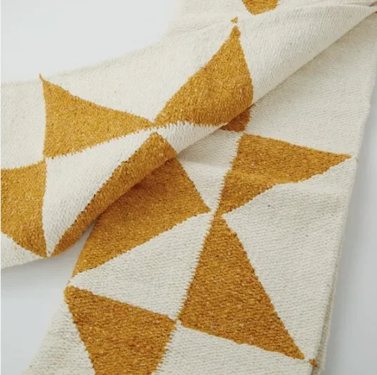 Gold Patchwork Sun Throw Blanket