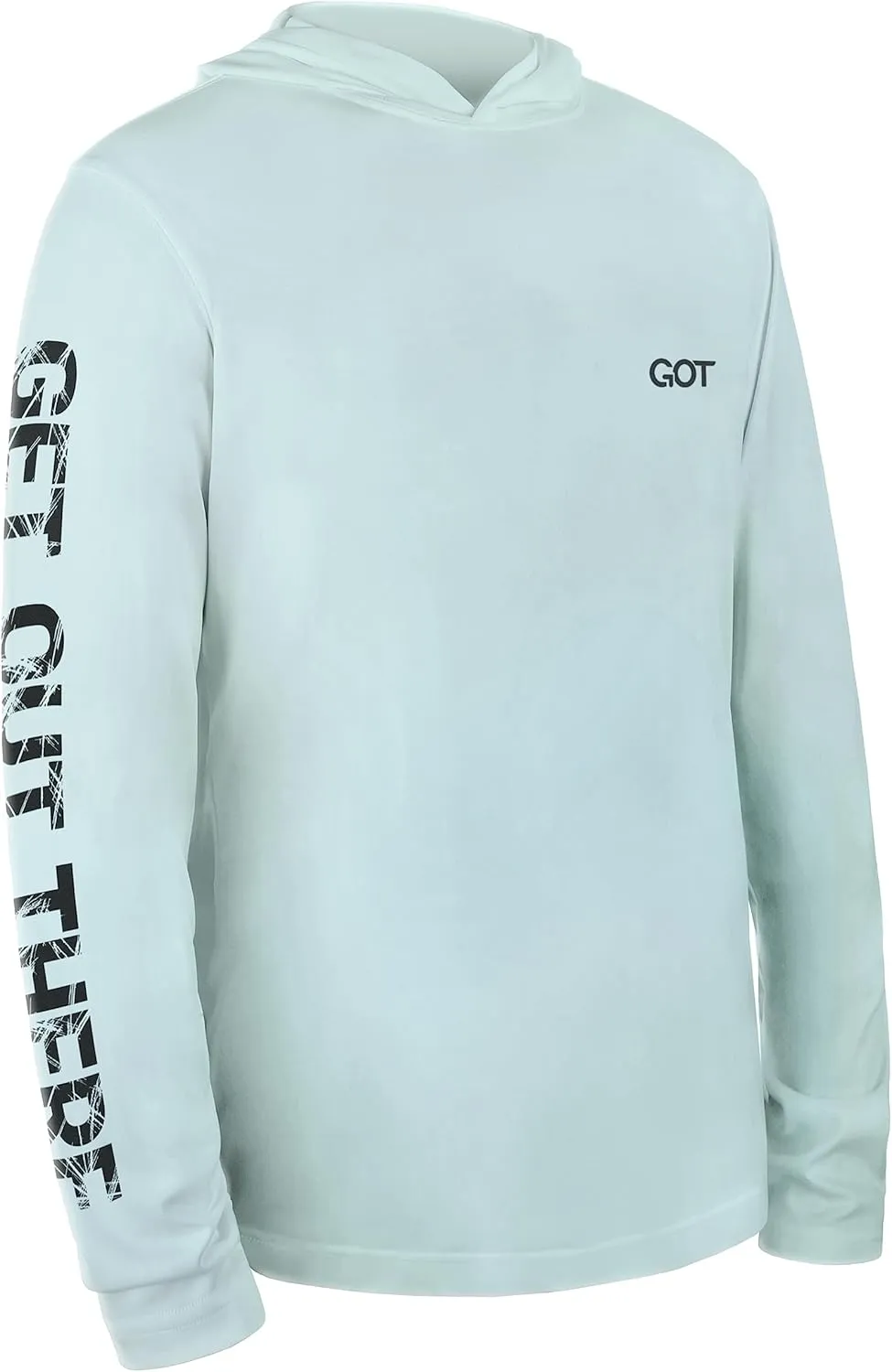 GOT Sports UPF 50  Hooded Fishing Shirt for Men Women - Long Sleeve Hoodie T Shirts - UV Sun Protection, Lightweight