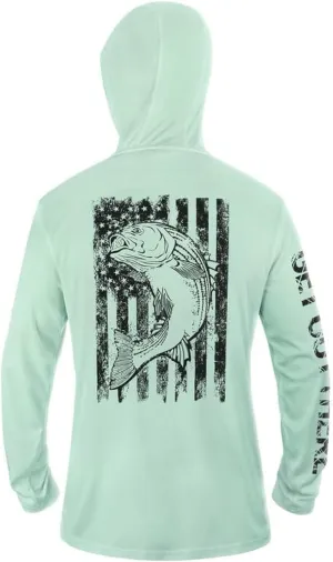 GOT Sports UPF 50  Hooded Fishing Shirt for Men Women - Long Sleeve Hoodie T Shirts - UV Sun Protection, Lightweight