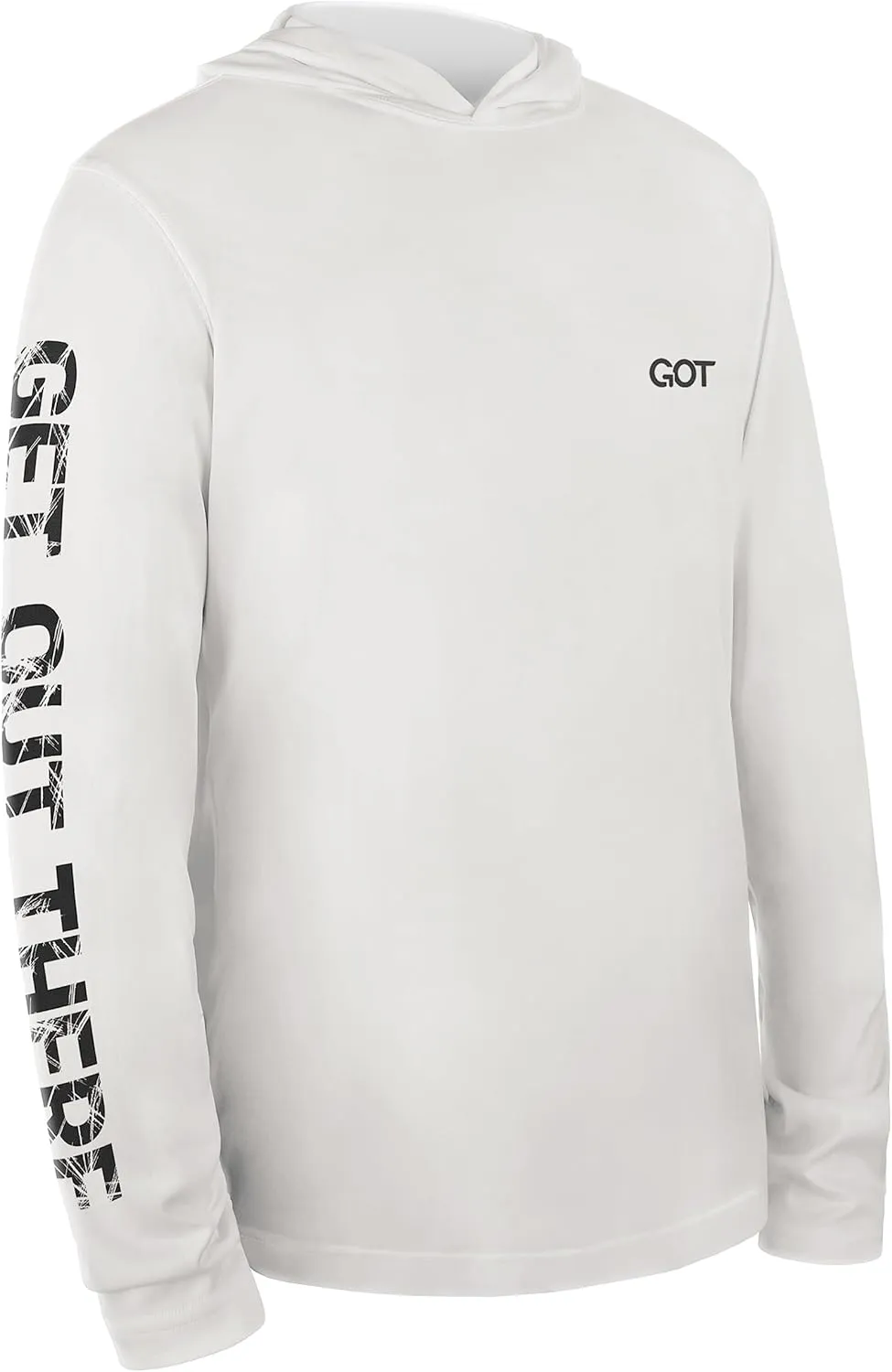GOT Sports UPF 50  Hooded Fishing Shirt for Men Women - Long Sleeve Hoodie T Shirts - UV Sun Protection, Lightweight
