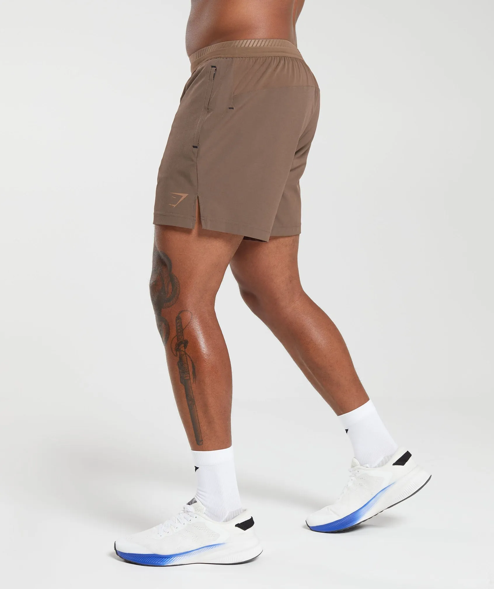 Gymshark Apex 5" Hybrid Shorts - Soft Brown