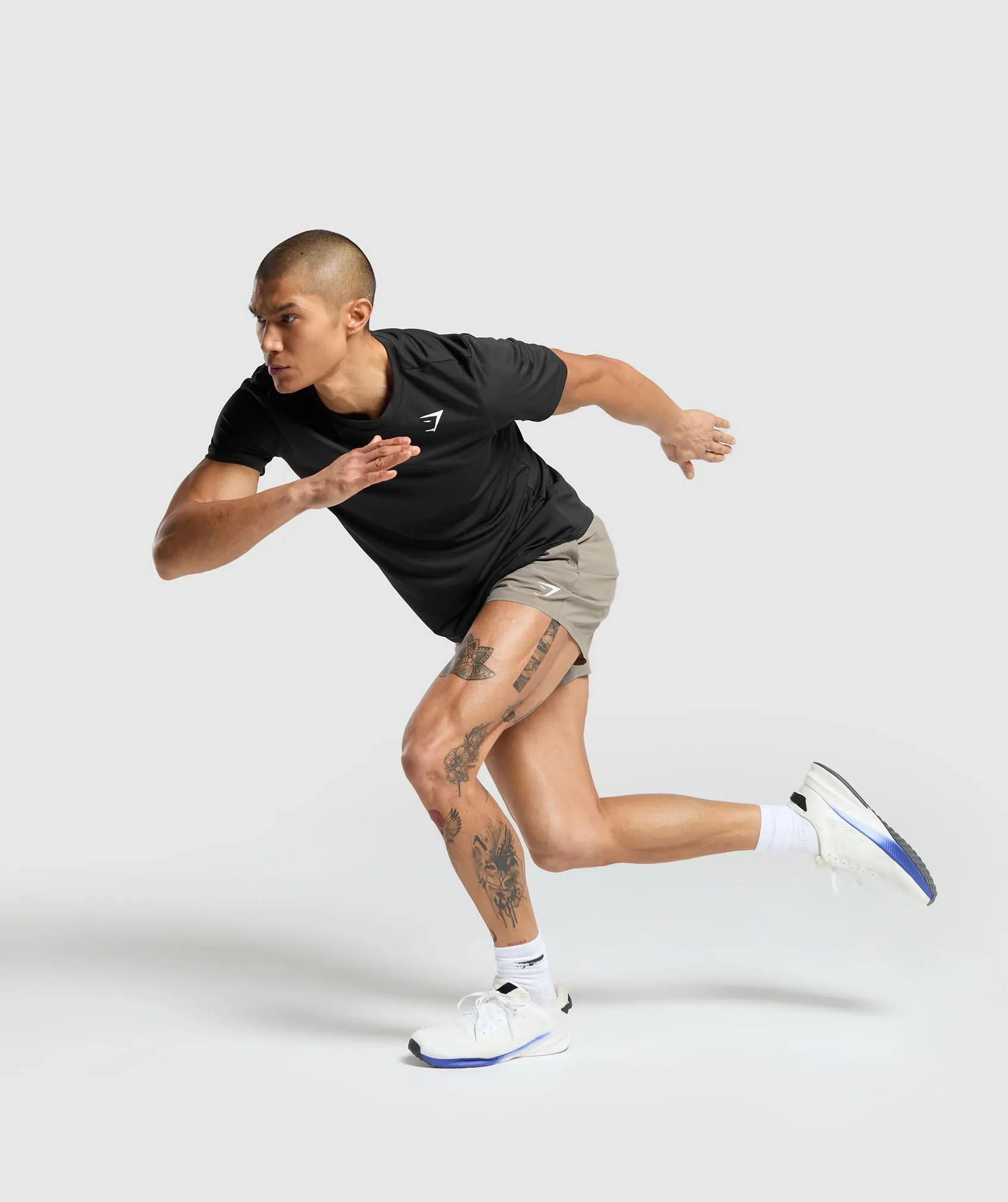 Gymshark Arrival 5" Shorts - Linen Brown
