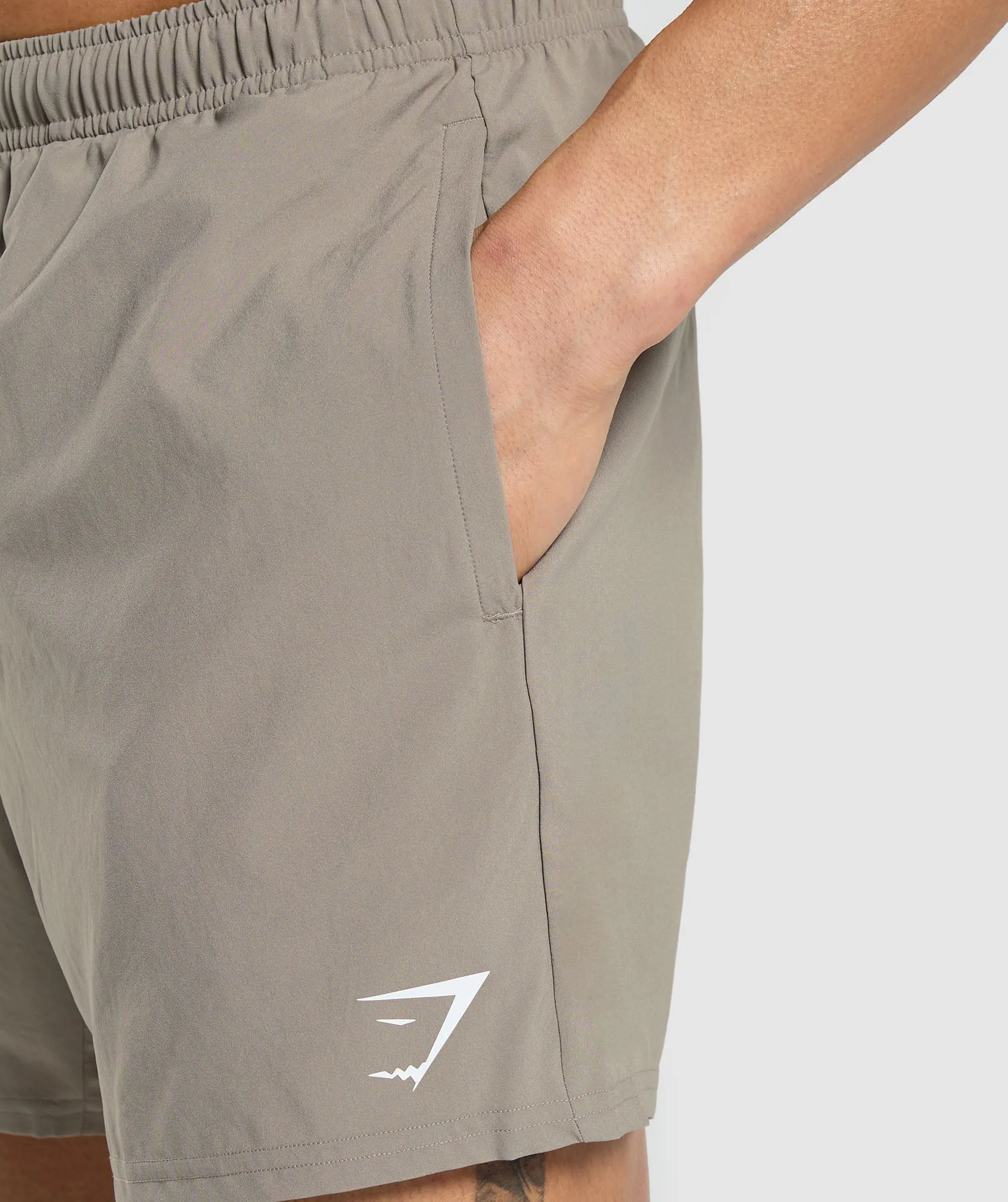 Gymshark Arrival 5" Shorts - Linen Brown