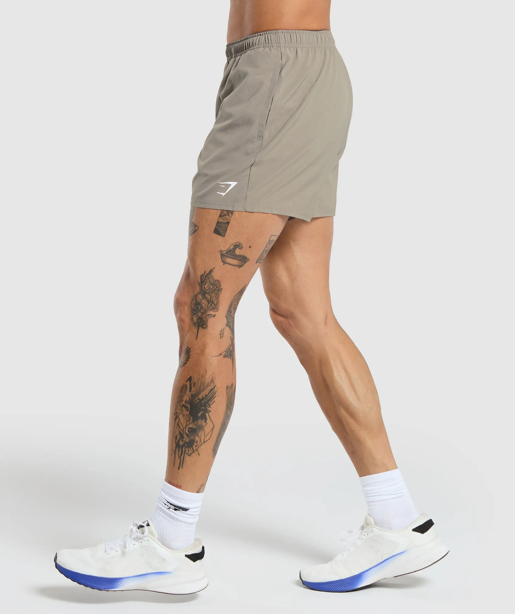 Gymshark Arrival 5" Shorts - Linen Brown